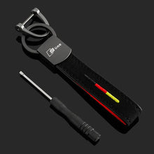 Load image into Gallery viewer, Audi RS/ Sline Logo Leather Keychain
