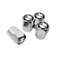 Load image into Gallery viewer, 4pcs BMW Black&amp;White Logo Tire Valve Caps
