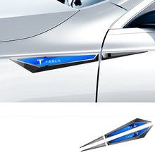 Load image into Gallery viewer, 2pcs Tesla Fender Emblem- white/laser
