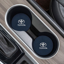 Load image into Gallery viewer, 2pcs Toyota Logo Suede Cup Coaster
