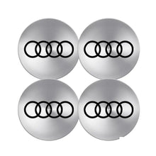 Load image into Gallery viewer, 4pcs Audi Logo Wheel Center Hub Stickers- 56, 60, 65 mm
