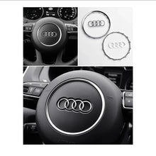 Load image into Gallery viewer, Audi Logo Steering Wheel Center Emblem Cover for A6 2016-2018, A4 2013-2016,Q5 2013-2018,Q7 2013-2018,A3 2014-2016,Q3 2012-2018,A7 2011-2017,A5 2012-2016
