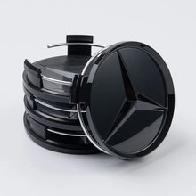 Load image into Gallery viewer, 75mm Mercedes-Benz Wheel Center Hub Aluminum Stickers (Set of 4)
