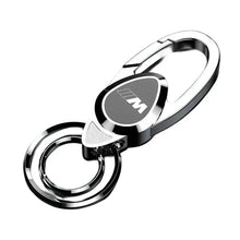 Load image into Gallery viewer, BMW MPower Logo Double Rings Keychain
