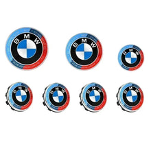Load image into Gallery viewer, 7pcs Set Black BMW Logo Emblems
