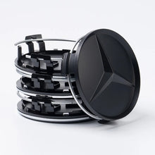 Load image into Gallery viewer, 75mm Mercedes-Benz Wheel Center Hub Aluminum Stickers (Set of 4)

