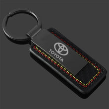 Load image into Gallery viewer, Toyota Logo Leather Keychain
