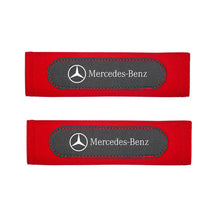 Load image into Gallery viewer, Mercedes-Benz Seat Belt Pads Red Black
