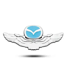 Load image into Gallery viewer, Mazda Wings Emblem - Gold &amp; Silver
