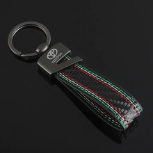 Load image into Gallery viewer, Toyota / TRD Logo Leather Keychain

