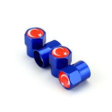 Load image into Gallery viewer, 4pcs Tire Valve Caps with Turkey flag

