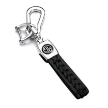 Load image into Gallery viewer, MG Woven Leather Keychain
