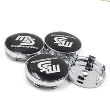 Load image into Gallery viewer, 4pcs 60mm MS Mazdaspeed Wheel Center Caps for Mazda - Red/Black
