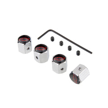 Load image into Gallery viewer, 4pcs Chevrolet Logo Anti-theft Tire Valve Caps - Black Red
