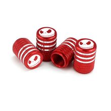 Load image into Gallery viewer, 4pcs Jack Skeleton Logo Tire Valve Caps
