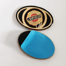Load image into Gallery viewer, Chrysler Grille Emblem Sticker - Black+Gold
