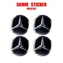 Load image into Gallery viewer, 56/60/65/75mm Mercedes-Benz Wheel Center Hub Aluminum Stickers
