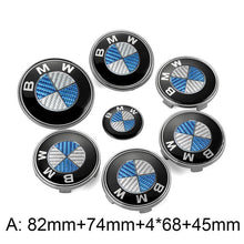 Load image into Gallery viewer, 7pcs Set Black BMW Logo Emblems
