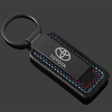 Load image into Gallery viewer, Toyota Logo Leather Keychain
