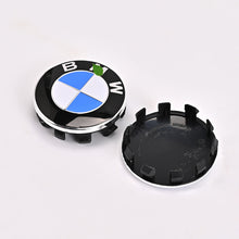 Load image into Gallery viewer, 4x BMW Logo Wheel Center Caps - 56mm
