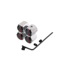 Load image into Gallery viewer, 4pcs Chevrolet Logo Anti-theft Tire Valve Caps - Black Red
