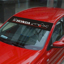 Load image into Gallery viewer, Powered By Honda Reflective Windshield Sticker
