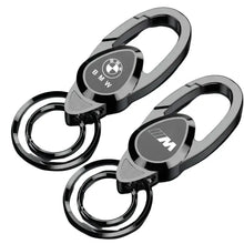 Load image into Gallery viewer, BMW MPower Logo Double Rings Keychain
