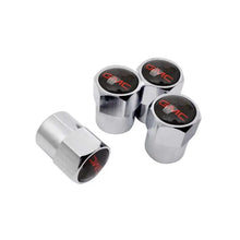 Load image into Gallery viewer, 4pcs GMS Red Logo Tire Valve Caps - Black Red
