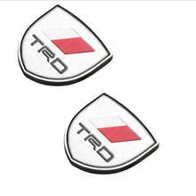 Load image into Gallery viewer, 2pcs Toyota TRD Racing Development Shield Emblems
