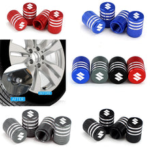Load image into Gallery viewer, 4pcs Suzuki Logo Tire Valve Caps
