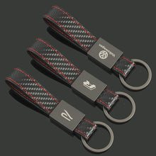 Load image into Gallery viewer, Volkswagen Logo Leather Keychain
