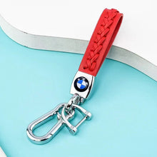 Load image into Gallery viewer, BMW Car Logo Leather Keychain - Style B
