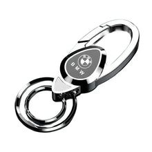 Load image into Gallery viewer, BMW MPower Logo Double Rings Keychain
