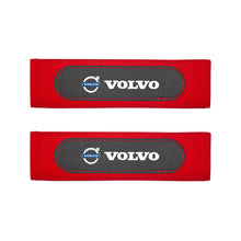 Load image into Gallery viewer, 2pcs Volvo Red Black Seat Belt Pads
