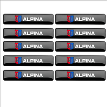 Load image into Gallery viewer, 10pcs BMW Alpina Logo Epoxy Emblem Stickers

