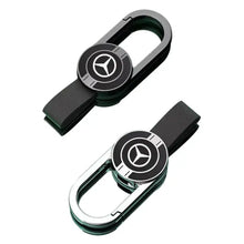 Load image into Gallery viewer, Mercedes-Benz Logo Keychain -Black/Silver
