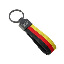 Load image into Gallery viewer, Audi Logo Germany Flag Keychain
