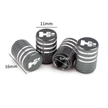 Load image into Gallery viewer, 4pcs Hummer H2 Logo Tire Valve Caps
