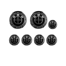 Load image into Gallery viewer, 7pcs Set Black BMW Logo Emblems

