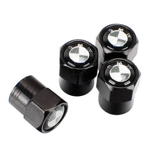 Load image into Gallery viewer, 4pcs BMW Black&amp;White Logo Tire Valve Caps
