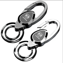 Load image into Gallery viewer, Dodge Logo Double Rings Keychain
