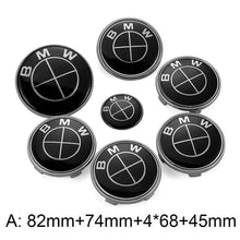Load image into Gallery viewer, 7pcs Set Black BMW Logo Emblems
