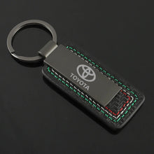 Load image into Gallery viewer, Toyota Logo Leather Keychain
