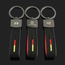 Load image into Gallery viewer, Volkswagen / R Logo Leather Keychain
