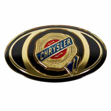 Load image into Gallery viewer, Chrysler Grille Emblem Sticker - Black+Gold
