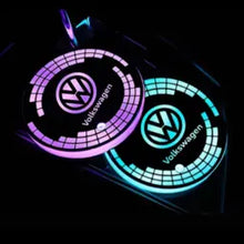 Load image into Gallery viewer, 2Pcs Volkswagen Logo LED Cup Coasters Pads
