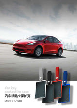 Load image into Gallery viewer, Tesla Card Holder Keychain Model 3/S
