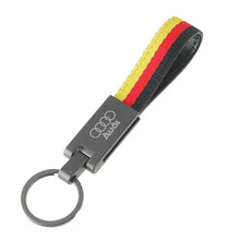 Load image into Gallery viewer, Audi Logo Germany Flag Keychain - style 3
