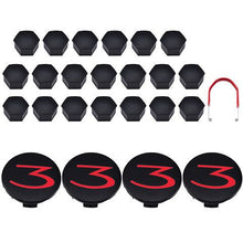 Load image into Gallery viewer, 4pcs 58mm Tesla Model 3 Logo Wheel Center Caps
