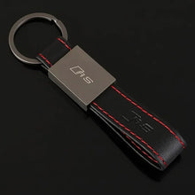 Load image into Gallery viewer, Audi RS / Sline Logo Leather Keychain

